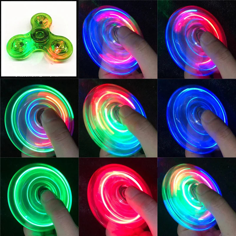 Crystal Light Up LED Fidget Spinner
