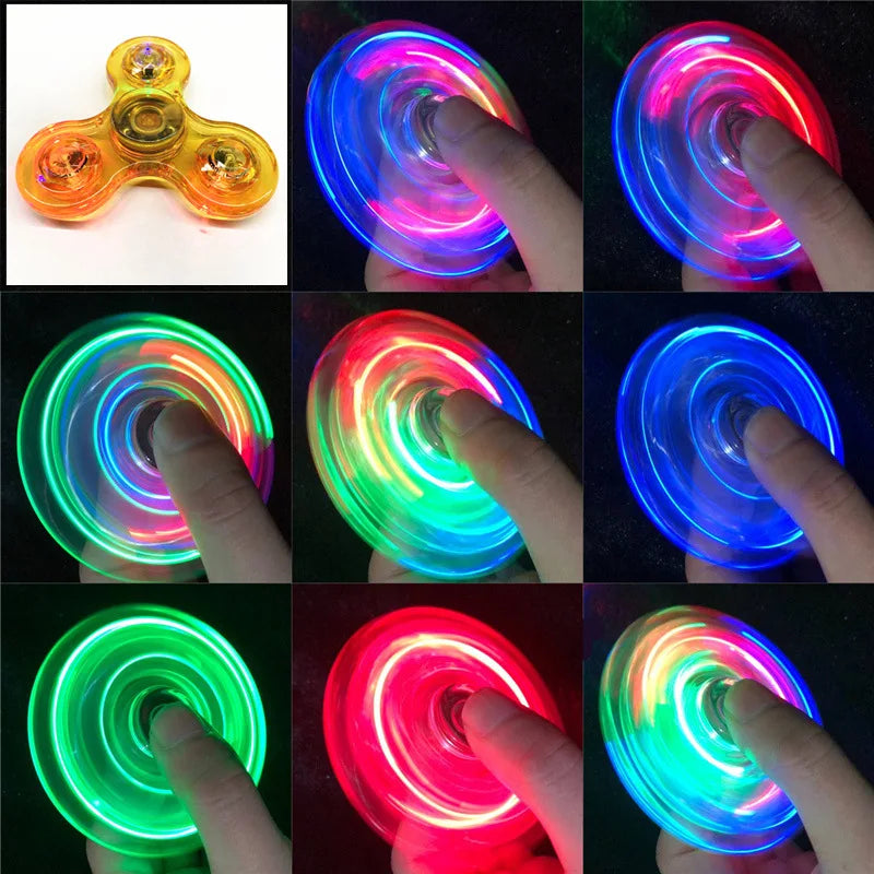 Crystal Light Up LED Fidget Spinner