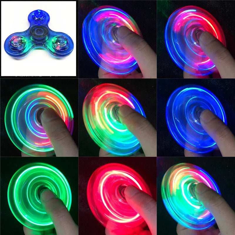 Crystal Light Up LED Fidget Spinner