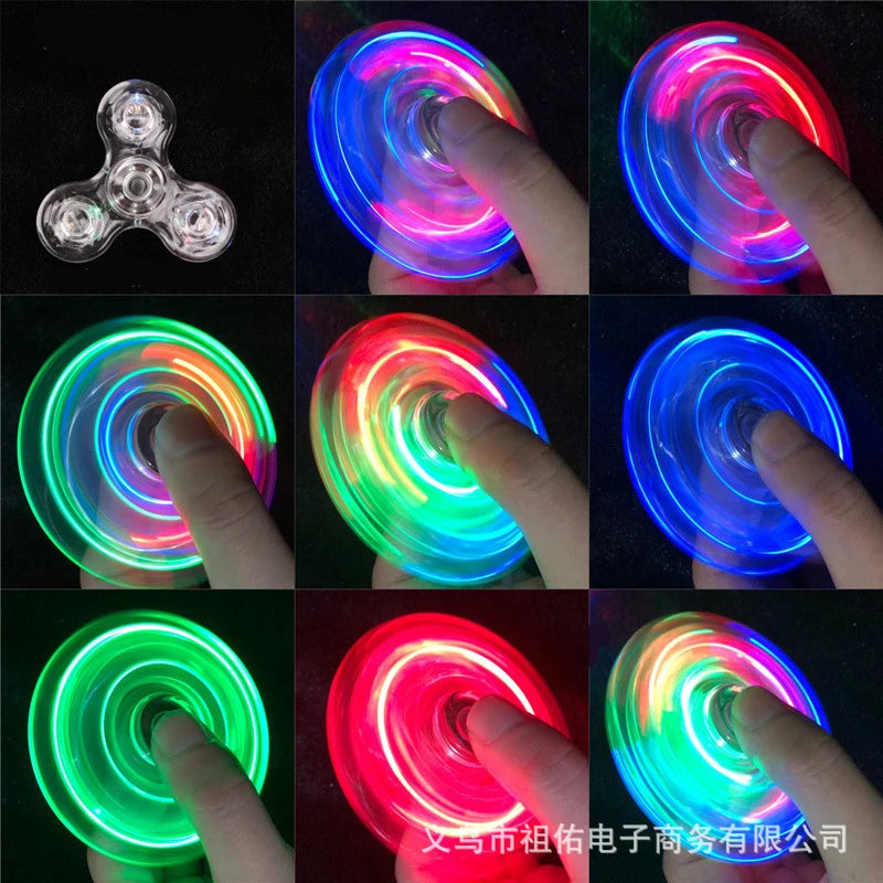 Crystal Light Up LED Fidget Spinner