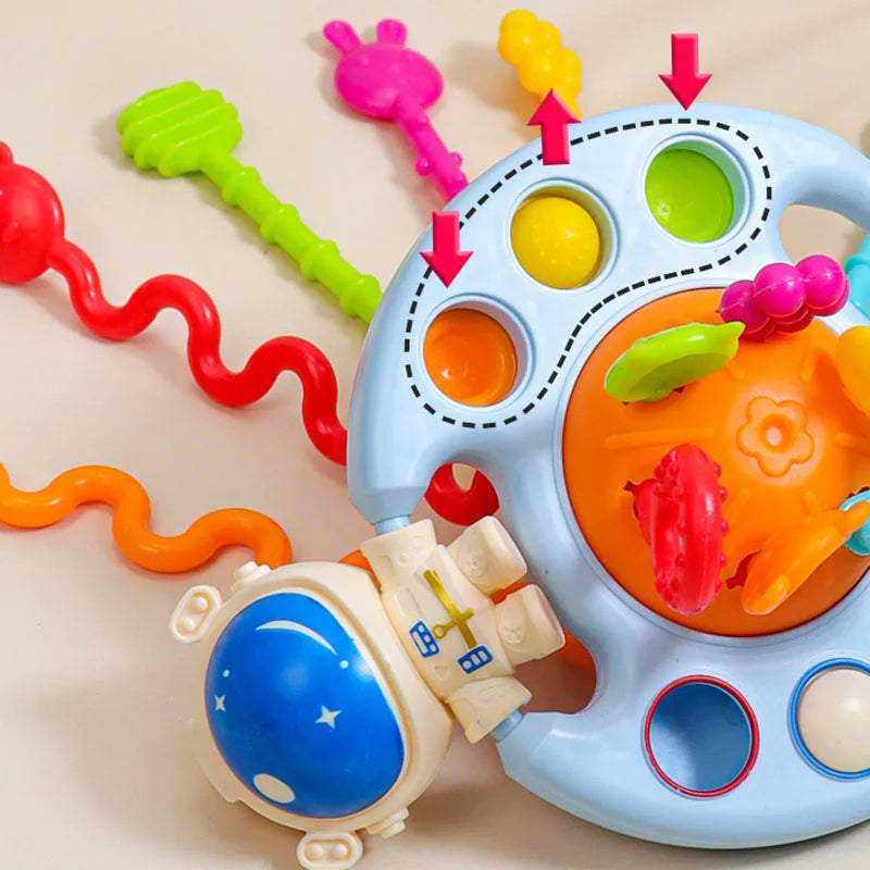 Tots Trio Pull String Sensory Toy