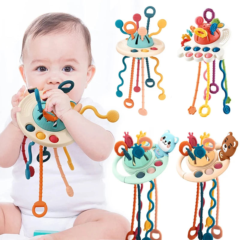 Tots Trio Pull String Sensory Toy
