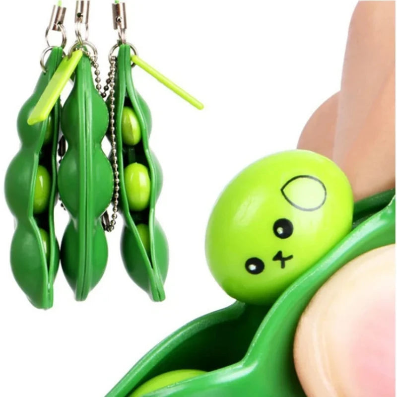 Peas in a Pod Fidget Keyring