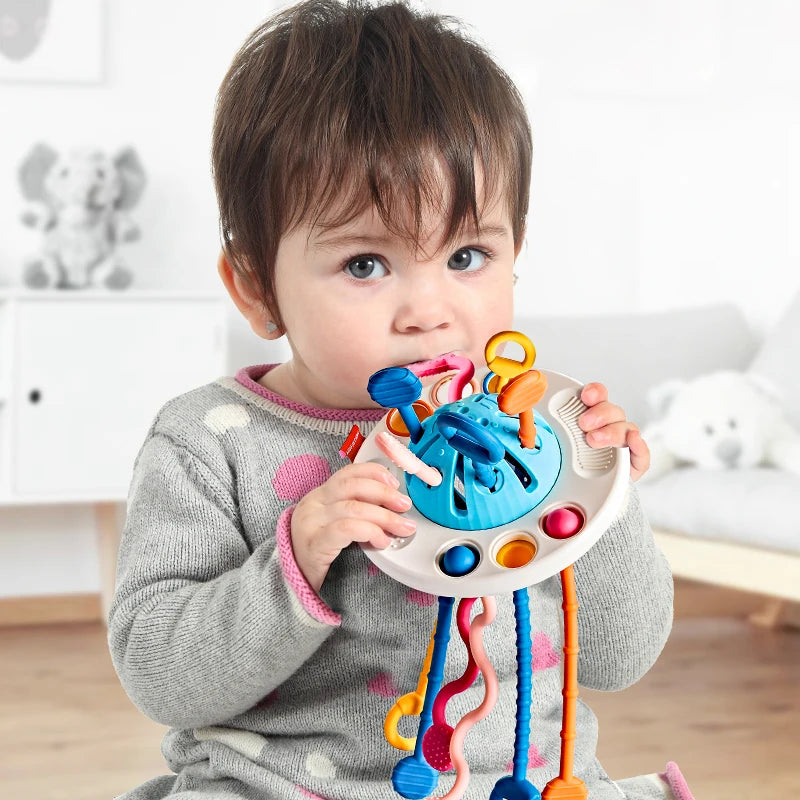 Tots Trio Pull String Sensory Toy