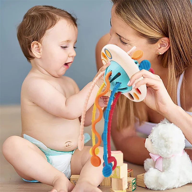 Tots Trio Pull String Sensory Toy