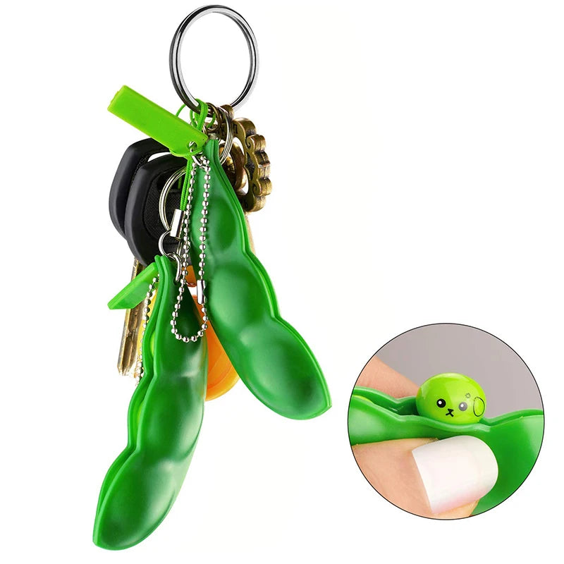 Peas in a Pod Fidget Keyring