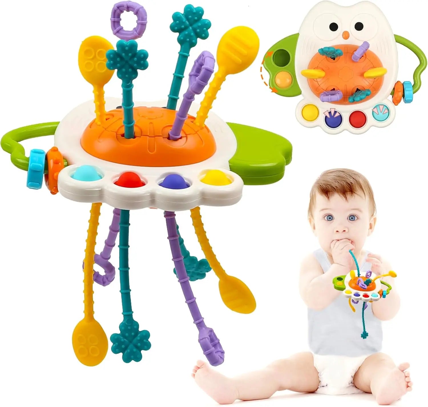 Tots Trio Pull String Sensory Toy