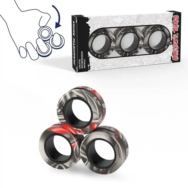 Magnetic Rings Fidget Set