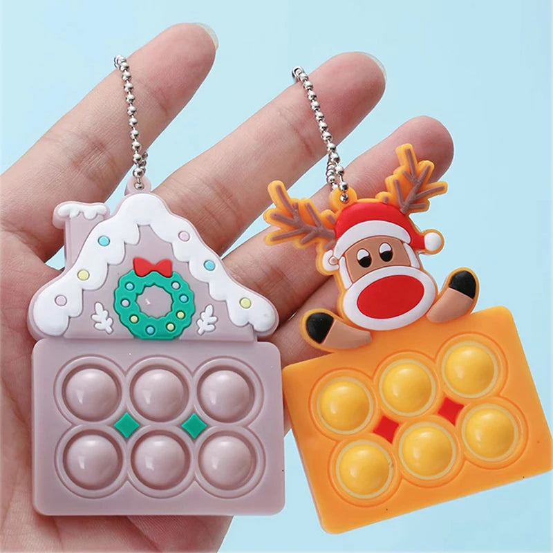 Christmas Pop It Keychain