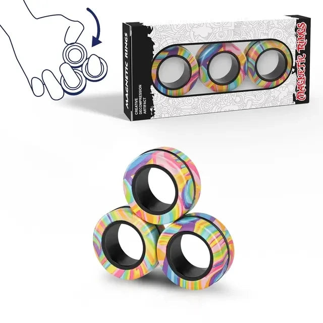 Magnetic Rings Fidget Set