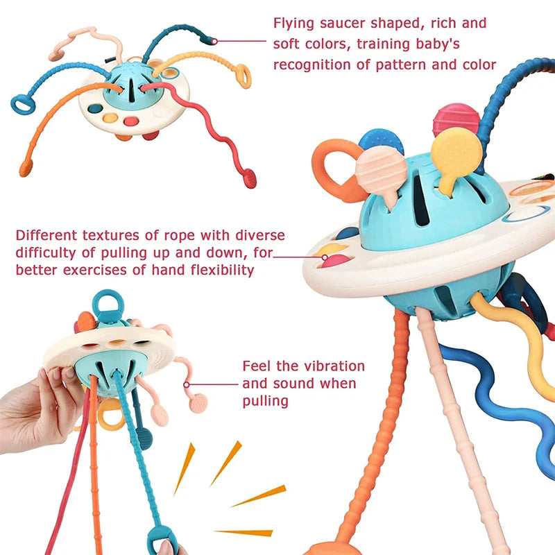 Tots Trio Pull String Sensory Toy